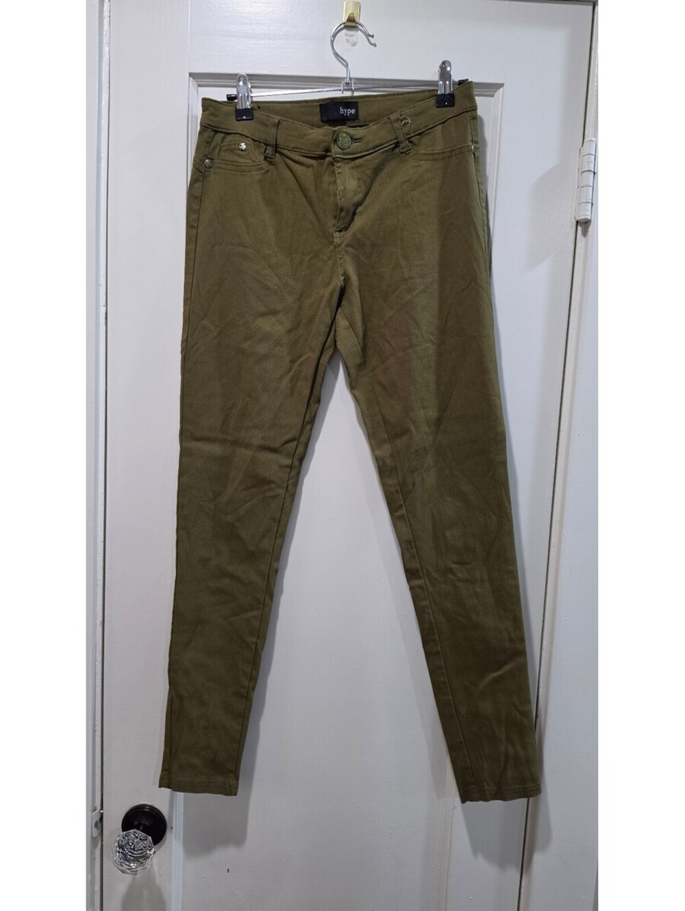 Hype Olive Green Skinny Pants Size 7